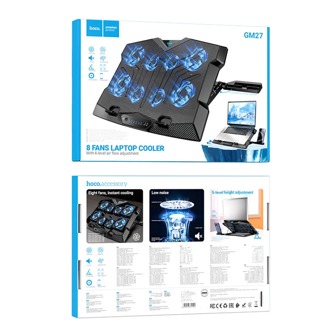 hoco-laptop-cooling-fan-with-stand-gm27