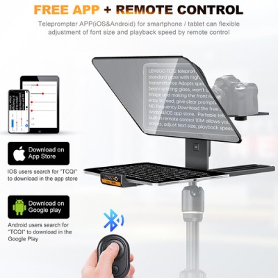 LENSGO TC12 Teleprompter for Select Cameras and iPads